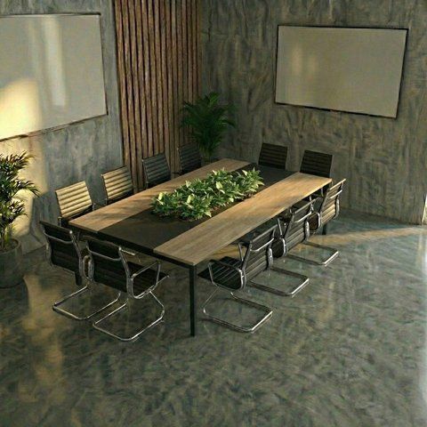 Конференц-стіл для великих залів з вбудованими розетками L-051 L-051 фото