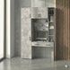 Письмовий стіл із стелажем та пеналом W-207 Бетон W-207 фото