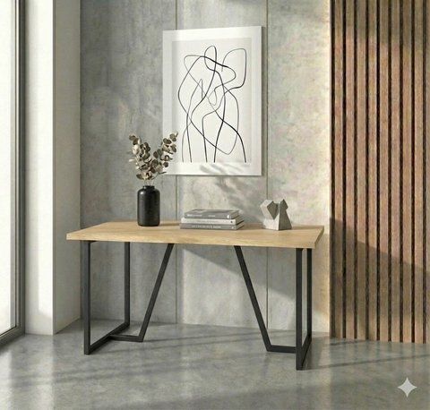 Стіл у стилі Лофт каркас металевий X-014 Дуб Сонома x-014 фото